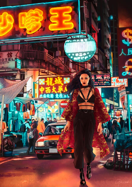 full body with background